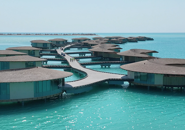 Located on a pristine private island, The St Regis Red Sea Resort is located in the Ummahat archipelago.